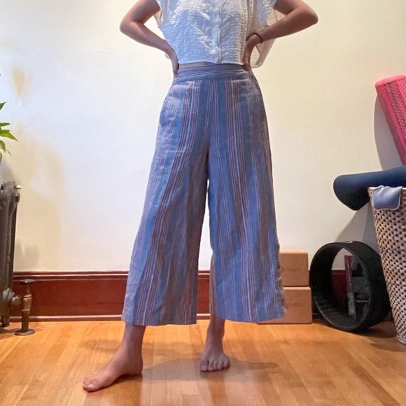 Madewell Side Button Huston Linen Blend Rainbow - Picture 3 of 4